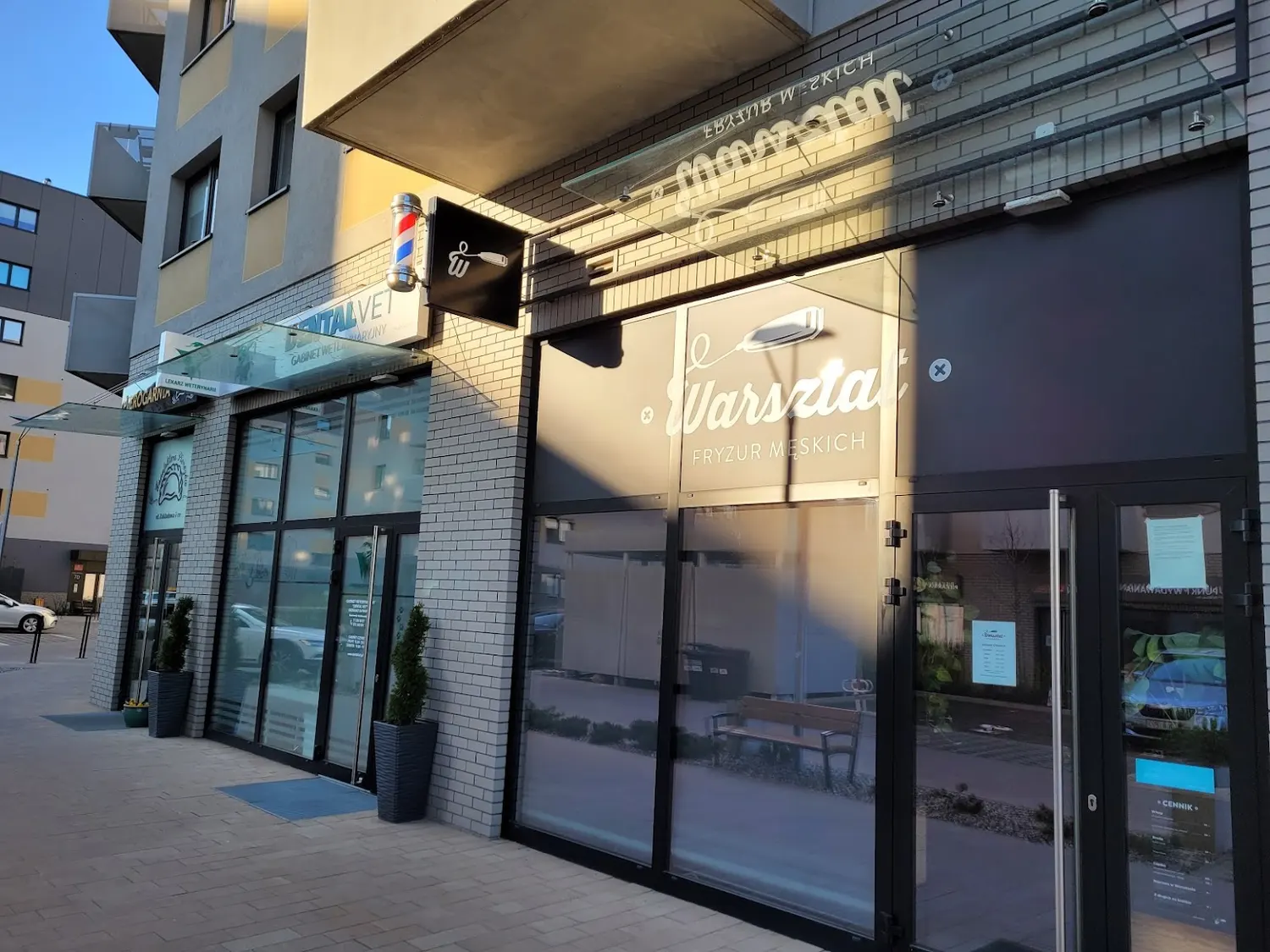 Wnętrze barbershopu Warsztat Fryzur Męskich przy Zakładowej 7CC we Wrocławiu