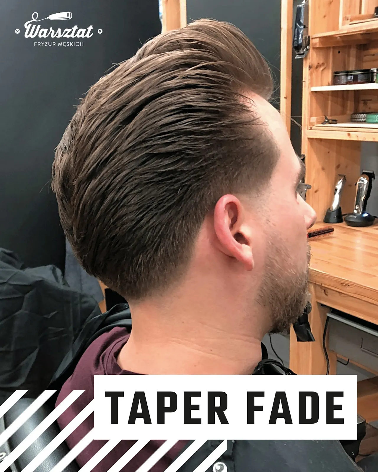 2. Taper fade, 4 podstawowe typy fejda